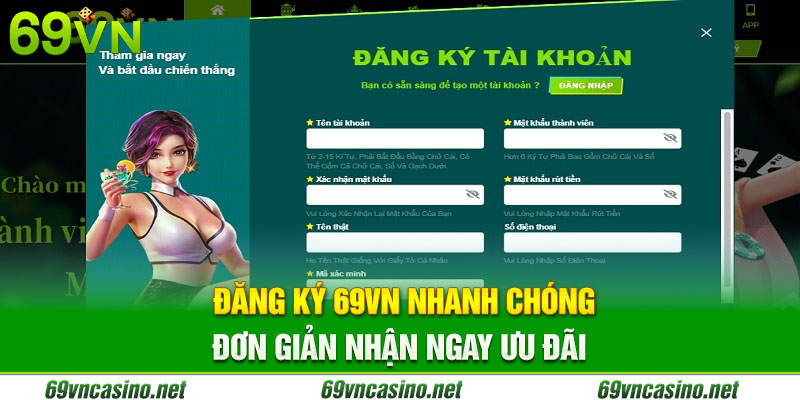 Đăng ký 69vn nhận 169k