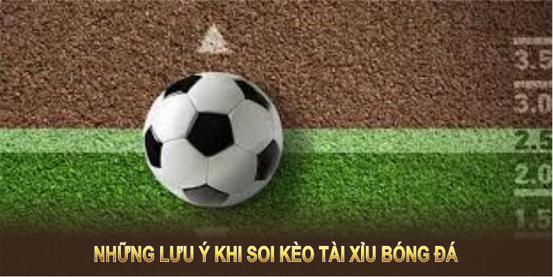 Những lưu ý khi soi kèo tài xỉu bóng đá sẽ giảm rủi ro và tăng hiệu quả cược